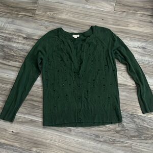 Green with black rhinestones